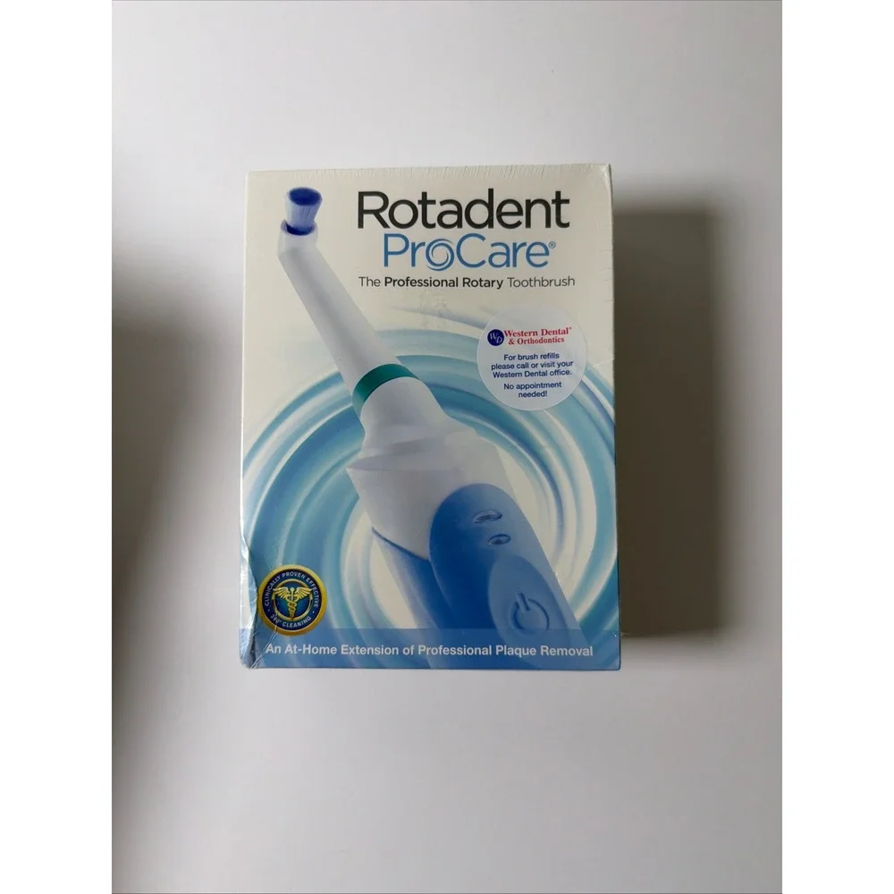 Rotadent ProCare Professional Rotary Toothbrush Blue White New Sealed